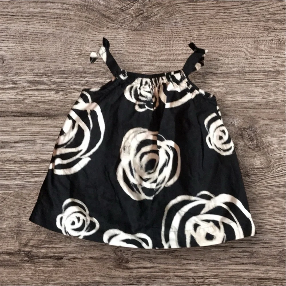 GAP Black & White Floral Top for Girls